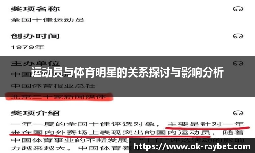 运动员与体育明星的关系探讨与影响分析
